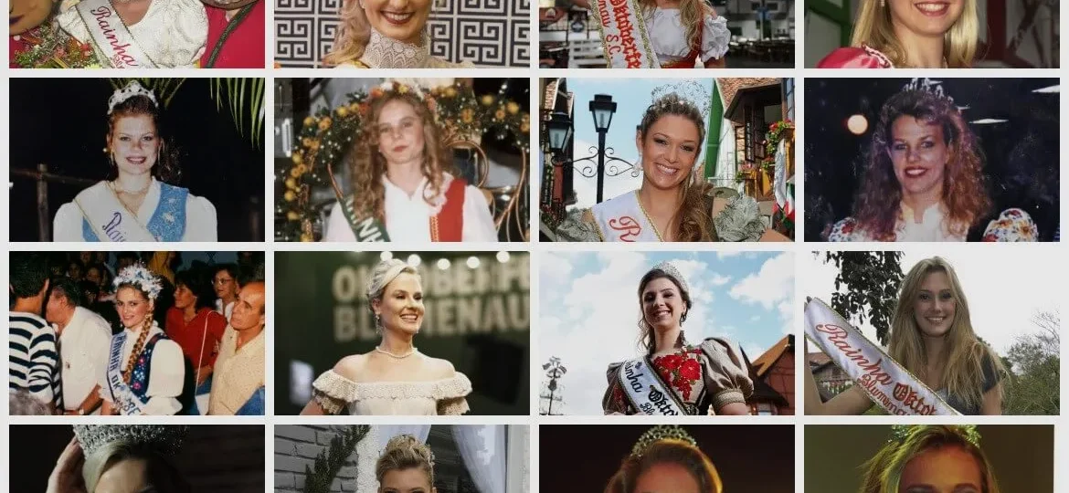 A história das rainhas da Oktoberfest Blumenau desde sua fundação