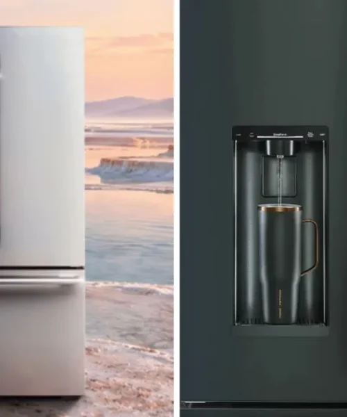 Geladeira da KitchenAid com IA enche copos automaticamente enquanto você relaxa